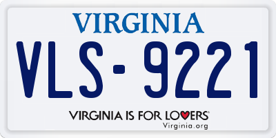 VA license plate VLS9221
