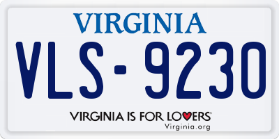 VA license plate VLS9230