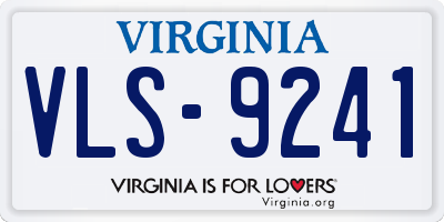 VA license plate VLS9241