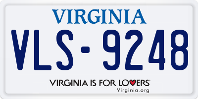 VA license plate VLS9248
