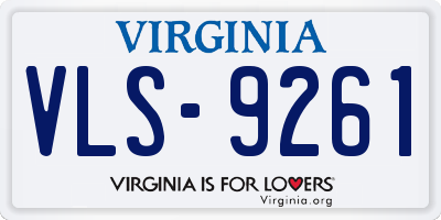 VA license plate VLS9261