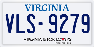 VA license plate VLS9279