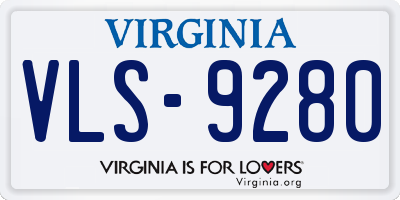 VA license plate VLS9280