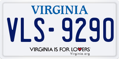 VA license plate VLS9290