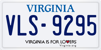 VA license plate VLS9295