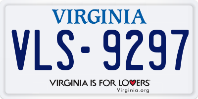 VA license plate VLS9297