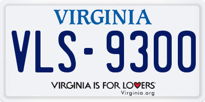 VA license plate VLS9300