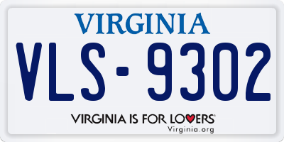 VA license plate VLS9302