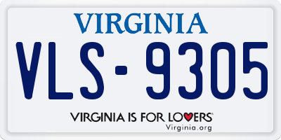 VA license plate VLS9305