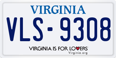 VA license plate VLS9308