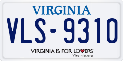 VA license plate VLS9310