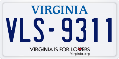 VA license plate VLS9311