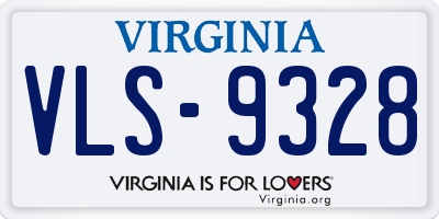 VA license plate VLS9328