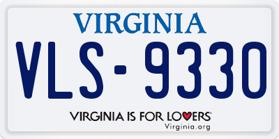 VA license plate VLS9330