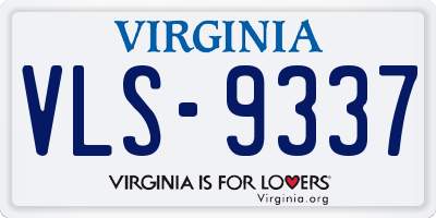 VA license plate VLS9337