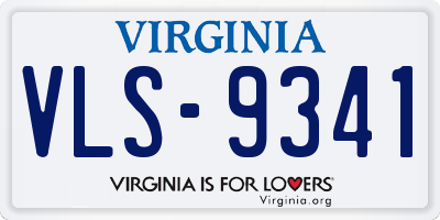 VA license plate VLS9341