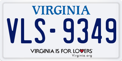 VA license plate VLS9349