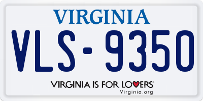 VA license plate VLS9350