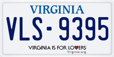 VA license plate VLS9395