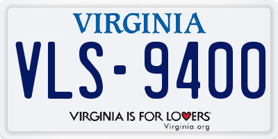 VA license plate VLS9400