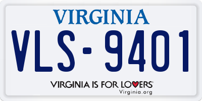 VA license plate VLS9401
