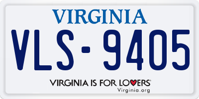 VA license plate VLS9405