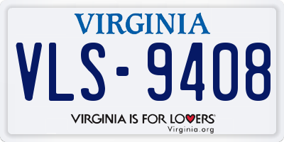 VA license plate VLS9408