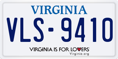 VA license plate VLS9410
