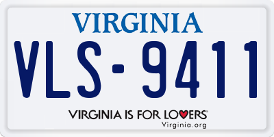 VA license plate VLS9411