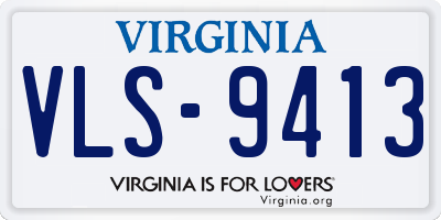 VA license plate VLS9413