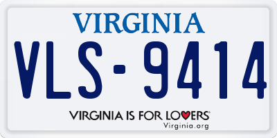 VA license plate VLS9414