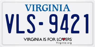 VA license plate VLS9421