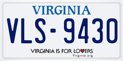 VA license plate VLS9430