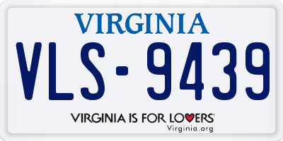 VA license plate VLS9439