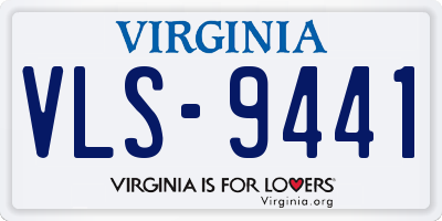 VA license plate VLS9441