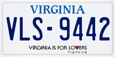 VA license plate VLS9442