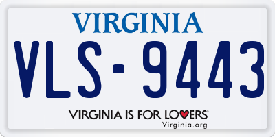 VA license plate VLS9443