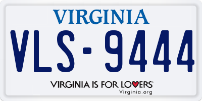 VA license plate VLS9444