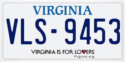VA license plate VLS9453