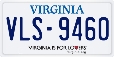 VA license plate VLS9460