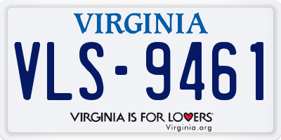 VA license plate VLS9461