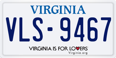 VA license plate VLS9467
