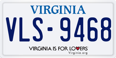 VA license plate VLS9468