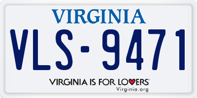 VA license plate VLS9471