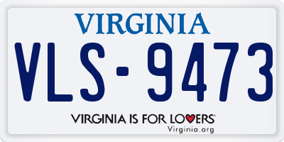 VA license plate VLS9473