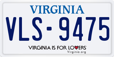 VA license plate VLS9475