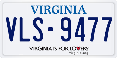 VA license plate VLS9477