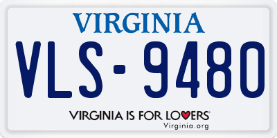 VA license plate VLS9480