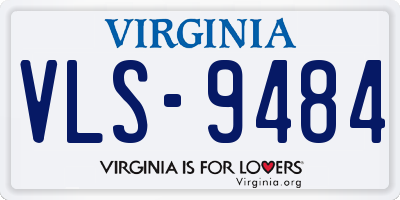 VA license plate VLS9484