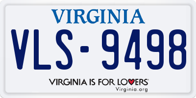 VA license plate VLS9498